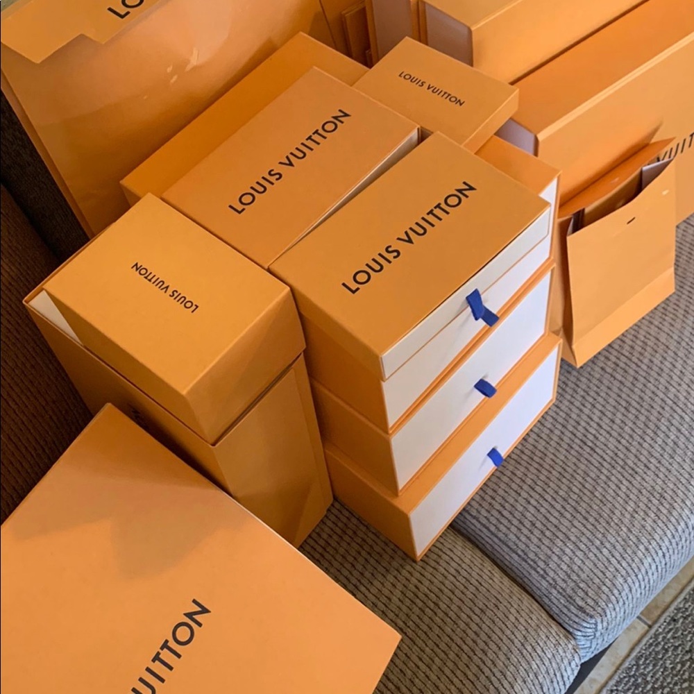 Variety of Louis Vuitton Boxes and Bags